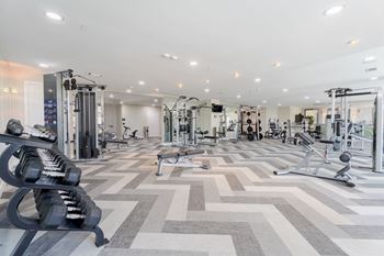 Modern fitness center